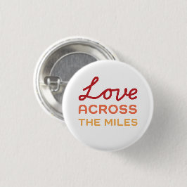 Liefde over de mijlen - Tri-kleur Reünie Speld Ronde Button 3,2 Cm