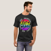 Liefde over hate onverschilligheid angst barrière t-shirt (Voorkant volledig)