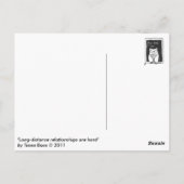 Liefde over lange afstand briefkaart (Achterkant)