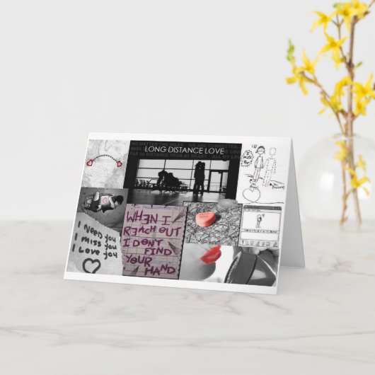 liefde over lange afstand kaart (Gele Bloem)
