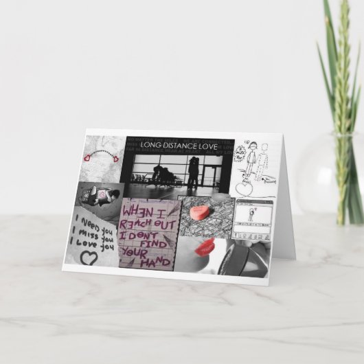 liefde over lange afstand kaart (Voorkant)