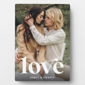 Liefde overlay persoonlijke paren foto fotoplaat (voorkant)