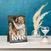 Liefde overlay persoonlijke paren foto fotoplaat (Zijkant)