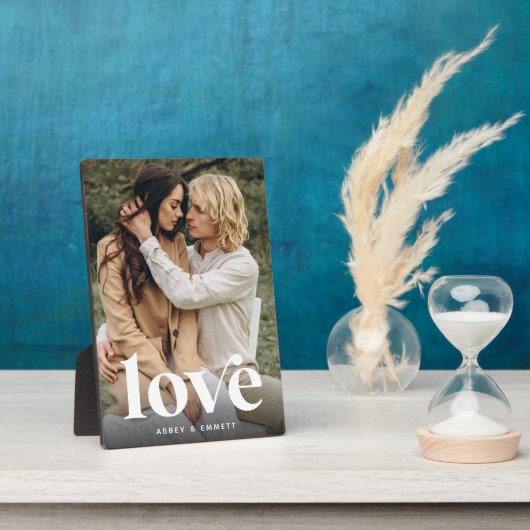 Liefde overlay persoonlijke paren foto fotoplaat (Zijkant)