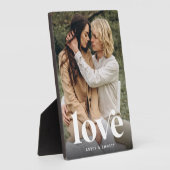 Liefde overlay persoonlijke paren foto fotoplaat (Zijkant)