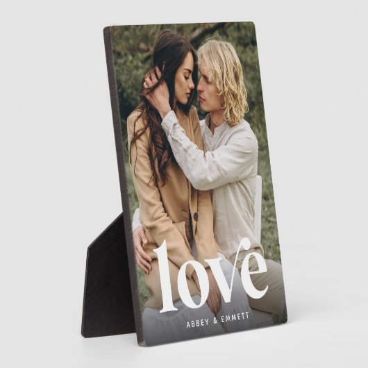 Liefde overlay persoonlijke paren foto fotoplaat (Zijkant)