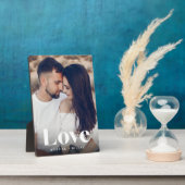 Liefde overlay persoonlijke paren foto fotoplaat (Zijkant)