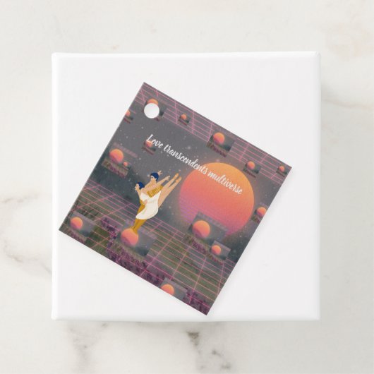 Liefde overstijgt multiversum bedankjes labels (In situ)