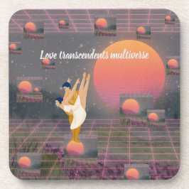 Liefde overstijgt multiversum bier onderzetter