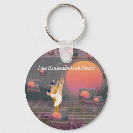 Liefde overstijgt multiversum sleutelhanger (Voorkant)