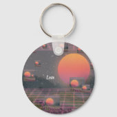 Liefde overstijgt multiversum sleutelhanger (Achterkant)