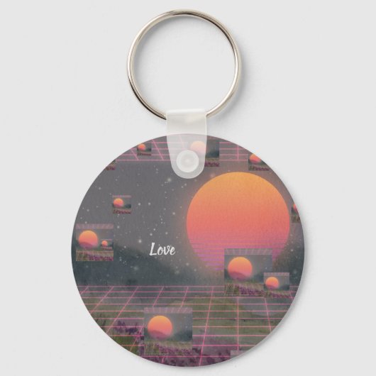 Liefde overstijgt multiversum sleutelhanger (Achterkant)