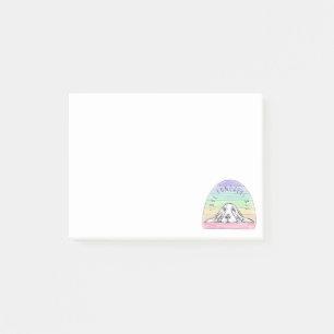 liefde overwint alles hond regenboog basset hound post-it® notes