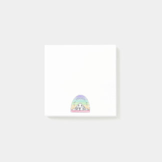 liefde overwint alles hond regenboog basset hound post-it® notes