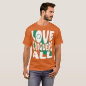 liefde overwint alles t-shirt (Voorkant volledig)