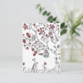 Liefde owls briefkaart (Staand voorkant)