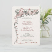  liefde paar huwelijksuitnodiging kaart (Staand voorkant)