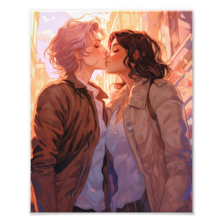 Liefde Paar Liefde Romantisch Foto Afdruk