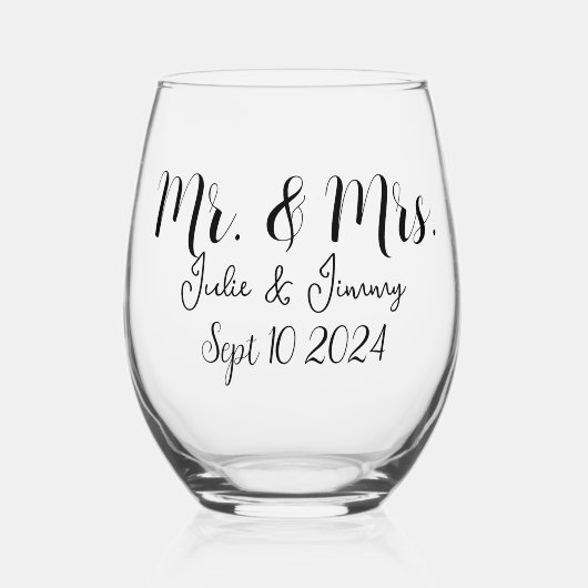 Liefde Paar Rode Hart Thema Wijnglas Zonder Voet (Voorkant)