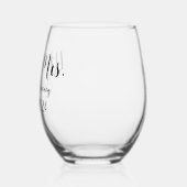 Liefde Paar Rode Hart Thema Wijnglas Zonder Voet (Links)