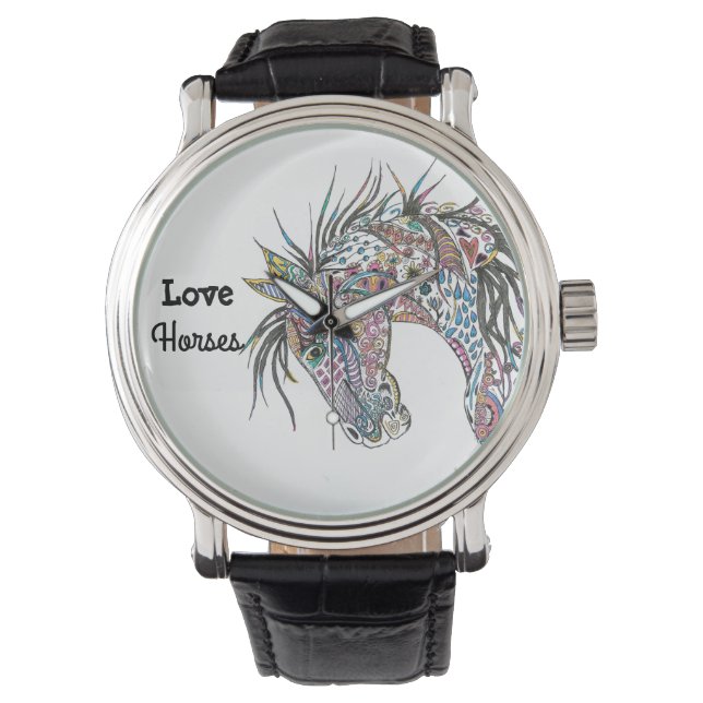 Liefde Paarden horloge (Voorkant)