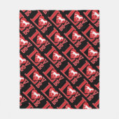 Liefde paarden. Ik hou van paarden Fleece Deken (Voorkant)