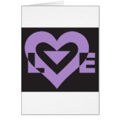 Liefde Paars op zwart (Voorkant)