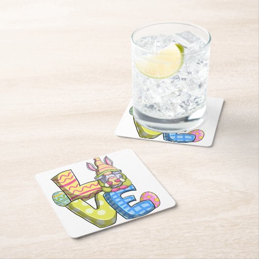 Liefde, paasdecoratie kartonnen onderzetters (Insitu)