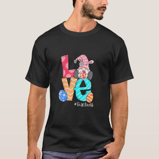 Liefde paasmakerij als bundel leraar t-shirt (Voorkant)