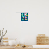 Liefde pacu verpleegster leven konijn stethoscoop poster (Keuken)