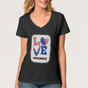 Liefde pacu zuster 4 juli verpleegsters patriottis t-shirt