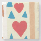 Liefde pad stenen onderzetter (Voorkant)