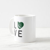Liefde - Pakistaanse vlag Koffiemok (Voorkant links)