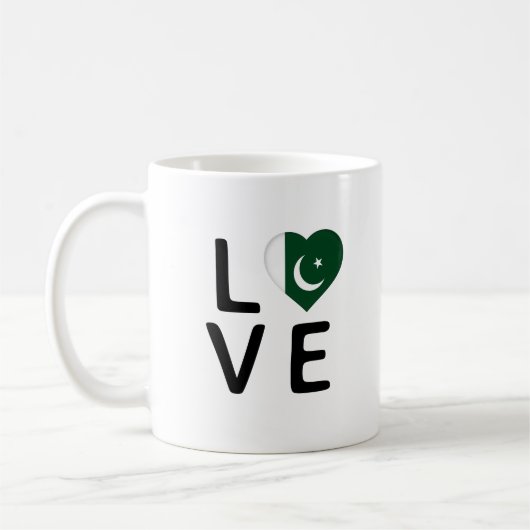 Liefde - Pakistaanse vlag Koffiemok (Links)