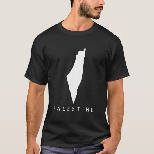 Liefde Palestina Kaart T-shirt (Voorkant)
