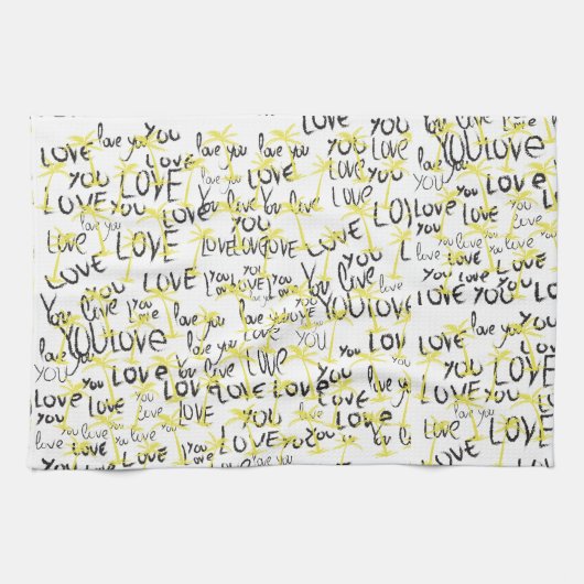 Liefde Palms Zomer Theedoek (Horizontaal)