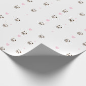 Liefde Panda Gift Wrapping Paper Roll Cadeaupapier (Hoek)