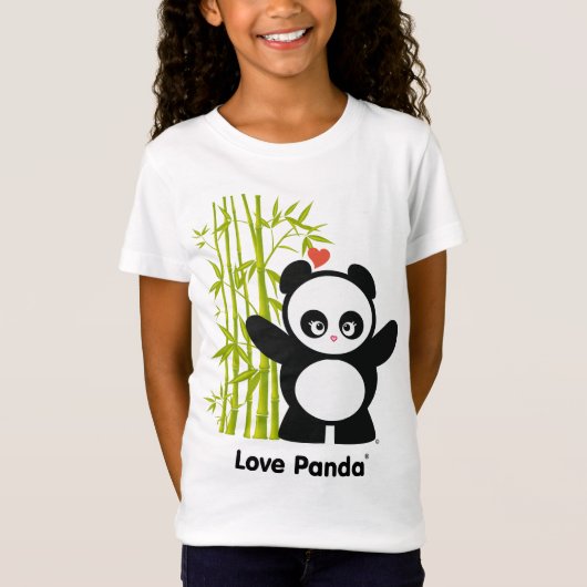 Liefde Panda® Kinder kleding T-shirt (Voorkant)