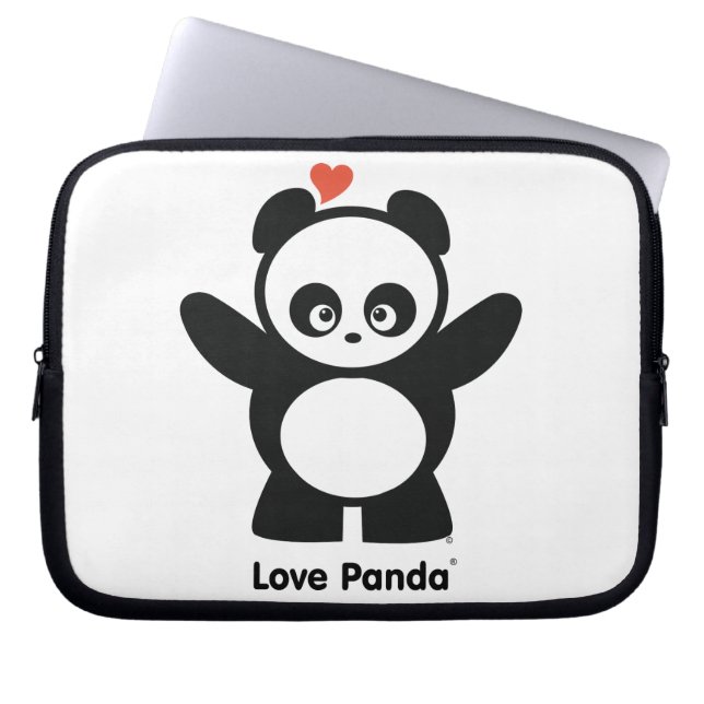 Liefde Panda®-laptophoes Laptop Sleeve (Voorkant)