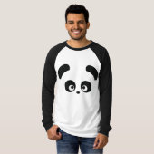 Liefde Panda® Mannen Raglan Apparel T-shirt (Voorkant volledig)