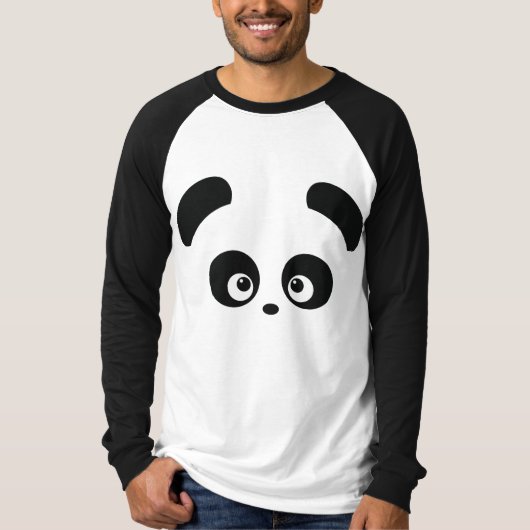 Liefde Panda® Mannen Raglan Apparel T-shirt (Voorkant)