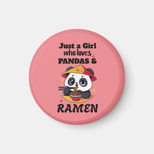 Liefde Panda's en Ramen Magneet (Voorkant)