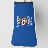 Liefde Panda's en Ramen (witte tekst) Golfheadcover (Draai 90)