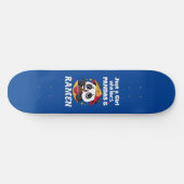 Liefde Panda's en Ramen (witte tekst) Persoonlijk Skateboard (Horizontaal)