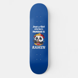 Liefde Panda's en Ramen (witte tekst) Persoonlijk Skateboard