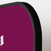 Liefde Panda's en Ramen (witte tekst) Pickleball Paddle (Links Detail)