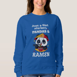 Liefde Panda's en Ramen (witte tekst) Trui