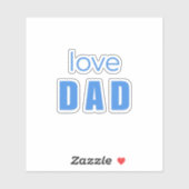 Liefde Papa Baby Jongen Sticker (Vel)