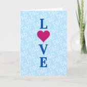 Liefde Papa Liefde Vader we Liefde jou Papa maatwe Kaart (Voorkant)