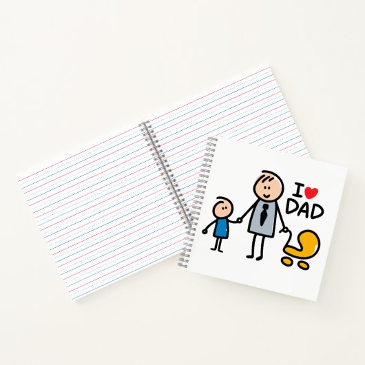 Liefde Papa print Notitieboek (Binnen)